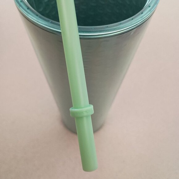 NWT Starbucks 24oz Green Cold Cup Tumbler Acrylic Reusable Drinkware New - Picture 3 of 8